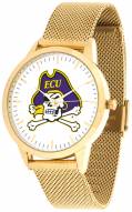 East Carolina Pirates Gold Mesh Statement Watch