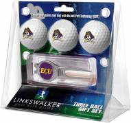 East Carolina Pirates Golf Ball Gift Pack with Kool Tool