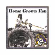 East Carolina Pirates Home Grown 10" x 10" Sign