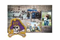 East Carolina Pirates I Love My Family Clip Frame