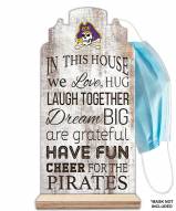 East Carolina Pirates In This House Mask Holder