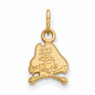 East Carolina Pirates NCAA Sterling Silver Gold Plated Extra Small Pendant