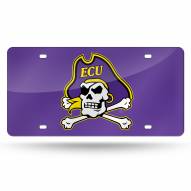 East Carolina Pirates Purple Laser Cut License Plate