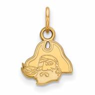 East Carolina Pirates Sterling Silver Gold Plated Extra Small Pendant