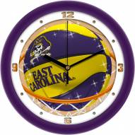 East Carolina Pirates Slam Dunk Wall Clock