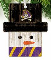 East Carolina Pirates Snowman Ornament