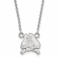 East Carolina Pirates Sterling Silver Small Pendant Necklace