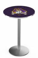 East Carolina Pirates Stainless Steel Bar Table with Round Base
