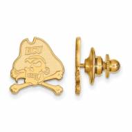 East Carolina Pirates Sterling Silver Gold Plated Lapel Pin