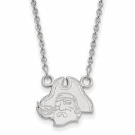 East Carolina Pirates Sterling Silver Small Pendant Necklace