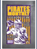 East Carolina Pirates Team Monthly 11" x 19" Framed Sign