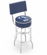 Eastern Illinois Panthers Chrome Double Ring Swivel Barstool with Back