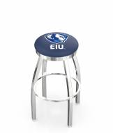 Eastern Illinois Panthers Chrome Swivel Bar Stool with Accent Ring