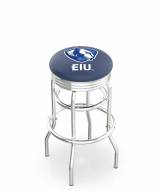 Eastern Illinois Panthers Double Ring Swivel Barstool with Ribbed Accent Ring