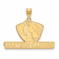 Eastern Illinois Panthers Sterling Silver Gold Plated Large Pendant