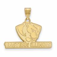 Eastern Illinois Panthers Sterling Silver Gold Plated Medium Pendant