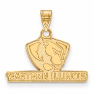 Eastern Illinois Panthers Sterling Silver Gold Plated Small Pendant