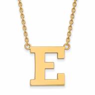 Eastern Michigan Eagles Sterling Silver Gold Plated Large Pendant Necklace