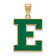 Eastern Michigan Eagles Sterling Silver Gold Plated Large Pendant