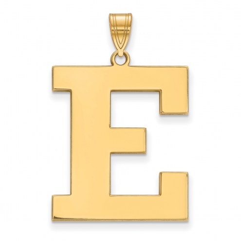 Eastern Michigan Eagles Sterling Silver Gold Plated Extra Large Pendant