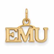 Eastern Michigan Eagles Sterling Silver Gold Plated Extra Small Pendant