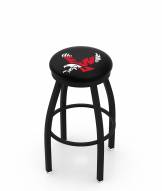 Eastern Washington Eagles Black Swivel Bar Stool with Accent Ring