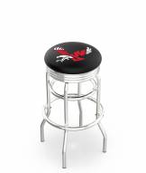 Eastern Washington Eagles Double Ring Swivel Barstool with Ribbed Accent Ring