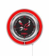 Eastern Washington Eagles Neon Clock