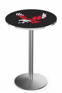 Eastern Washington Eagles Stainless Steel Bar Table with Round Base
