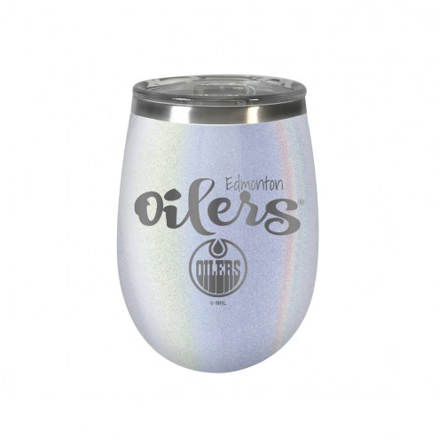 Edmonton Oilers 10 oz. Opal Blush Wine Tumbler
