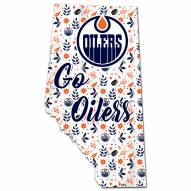 Edmonton Oilers 12" Floral State Sign