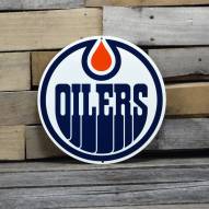 Edmonton Oilers 12" Steel Logo Sign