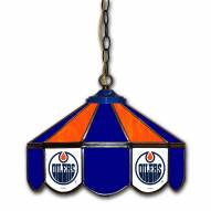 Edmonton Oilers 14" Glass Pub Lamp