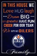 Edmonton Oilers 17" x 26" In This House Sign