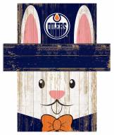 Edmonton Oilers 19" x 16" Easter Bunny Head