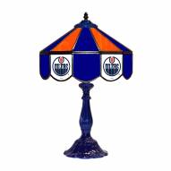 Edmonton Oilers 21" Glass Table Lamp