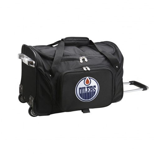 Edmonton Oilers 22&quot; Rolling Duffle Bag