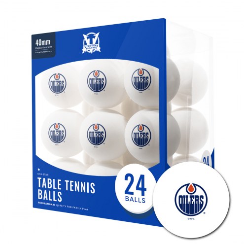 Edmonton Oilers 24 Count Ping Pong Balls