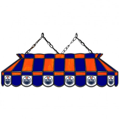 Edmonton Oilers 40&quot; Stained Glass Billiard Lamp