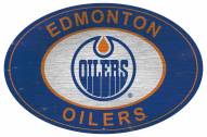 Edmonton Oilers 46" Heritage Logo Oval Sign