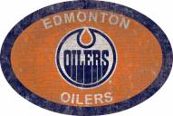 Edmonton Oilers 46" Team Color Oval Sign