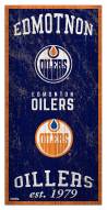 Edmonton Oilers 6" x 12" Heritage Sign
