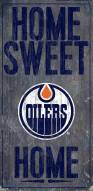 Edmonton Oilers 6" x 12" Home Sweet Home Sign