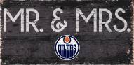 Edmonton Oilers 6" x 12" Mr. & Mrs. Sign