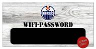 Edmonton Oilers 6" x 12" Wifi Password Sign