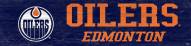 Edmonton Oilers 6" x 24" Team Name Sign