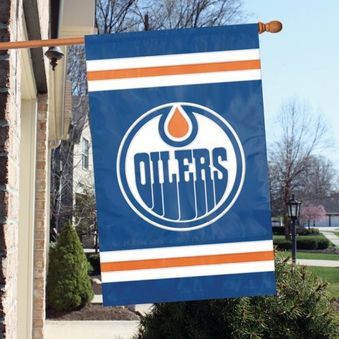 Edmonton Oilers Applique Banner Flag