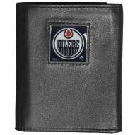 Edmonton Oilers Deluxe Leather Tri-fold Wallet in Gift Box