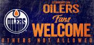 Edmonton Oilers Fans Welcome Sign