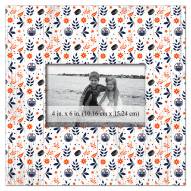 Edmonton Oilers Floral Pattern 10" x 10" Picture Frame
